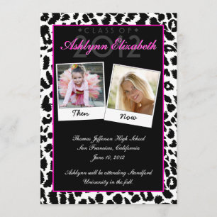 Léopard à la mode puis et maintenant invitation