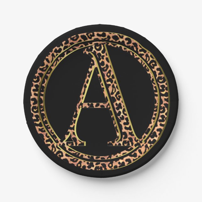 leopard A Paper Plate (Front)