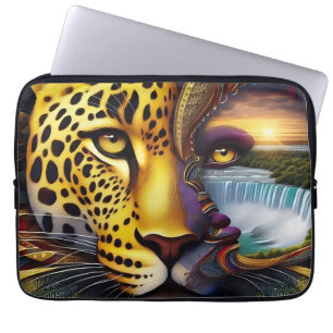 Leopard Abstract Art Laptop Sleeve