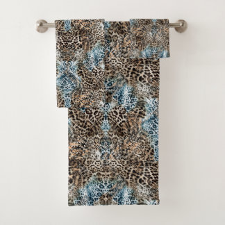 Leopard Abstract Print Towel Set