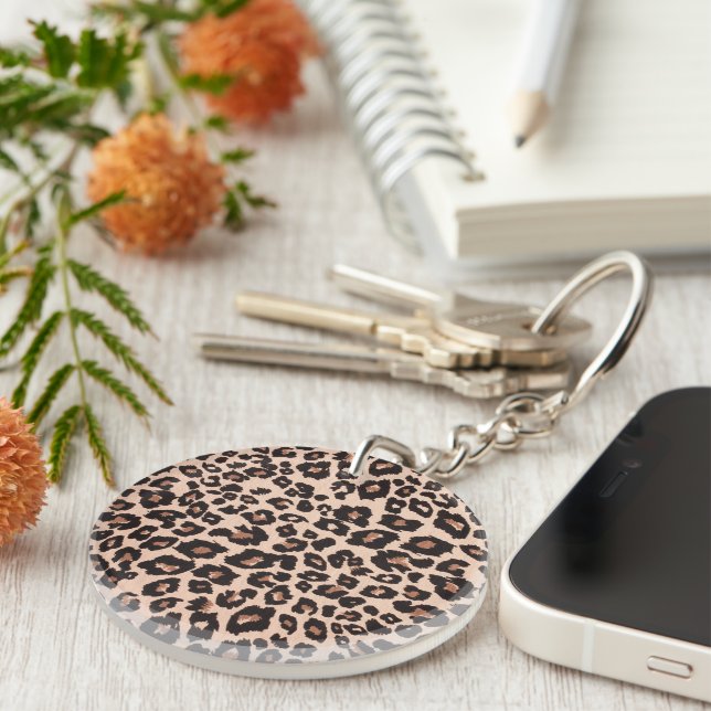 Leopard Acrylic Keychain (Front Right)