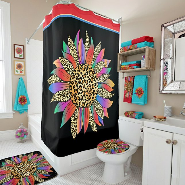 Leopard and rainbow sunflower (Creator Uploaded)