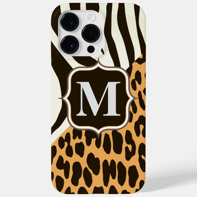 Leopard and Zebra Case-Mate iPhone Case (Back)