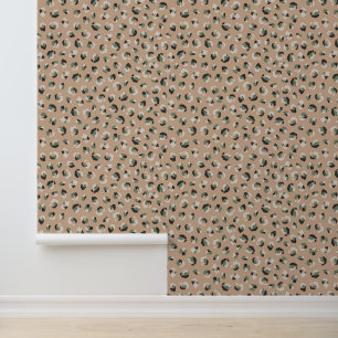 Leopard Animal Beige Modern Wallpaper
