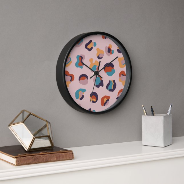 Leopard Animal  Clock (Office)
