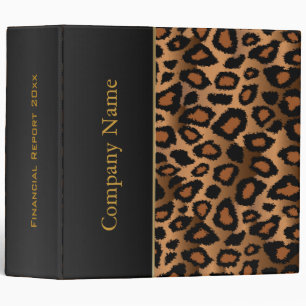 Leopard Animal Pattern Design Binder