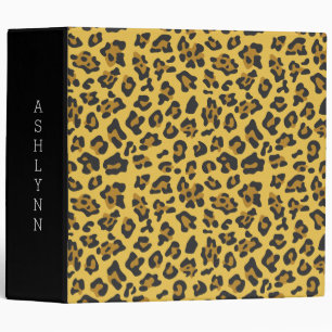 Leopard Animal Print Binder