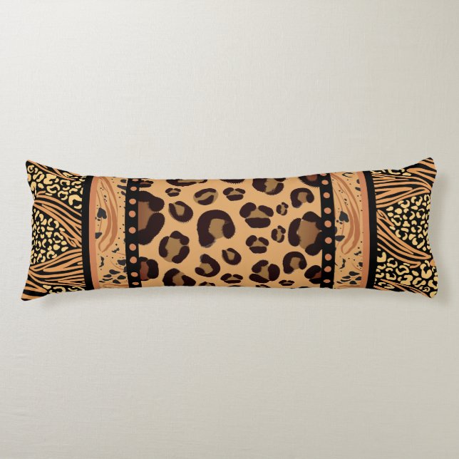 Leopard Animal Print Body Pillow (Front)