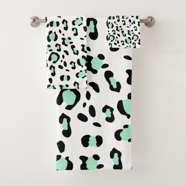 Leopard Animal Print Glam #16 #pattern #decor #art Bath Towel Set (Insitu)