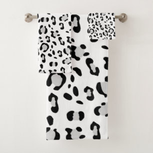 Leopard Animal Print Glam #3 Bath Towel Set