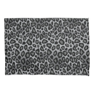 Leopard Animal Print in Grey Pillowcase