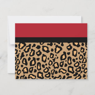 Leopard Animal Print Invitations