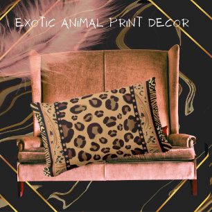 Leopard Animal Print Lumbar Pillow