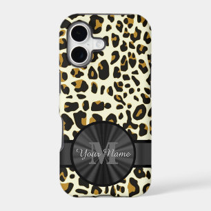Leopard animal print monogrammed