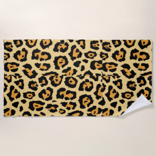 Leopard Animal Print Pattern-25560 Beach Towel
