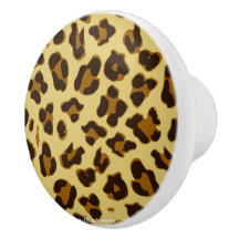 Leopard Animal Print Pattern Doorknob