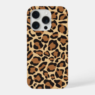 Leopard Animal Print Pattern iPhone 15 Pro Case