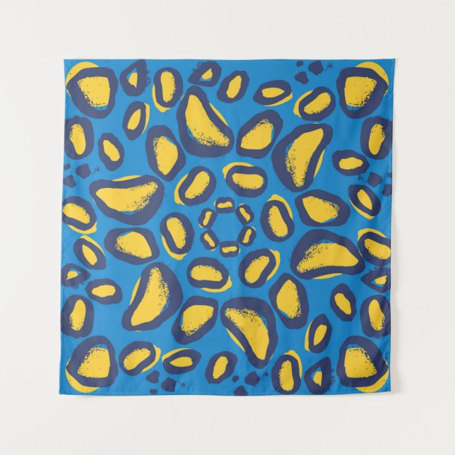 Leopard animal print pattern tapestry (Front)