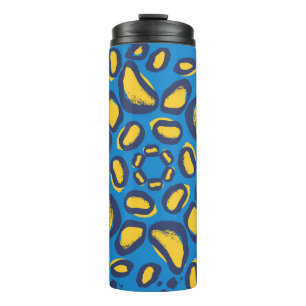 Leopard animal print pattern thermal tumbler
