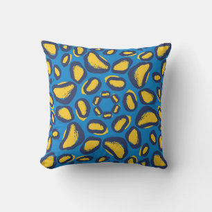 Leopard animal print pattern throw pillow