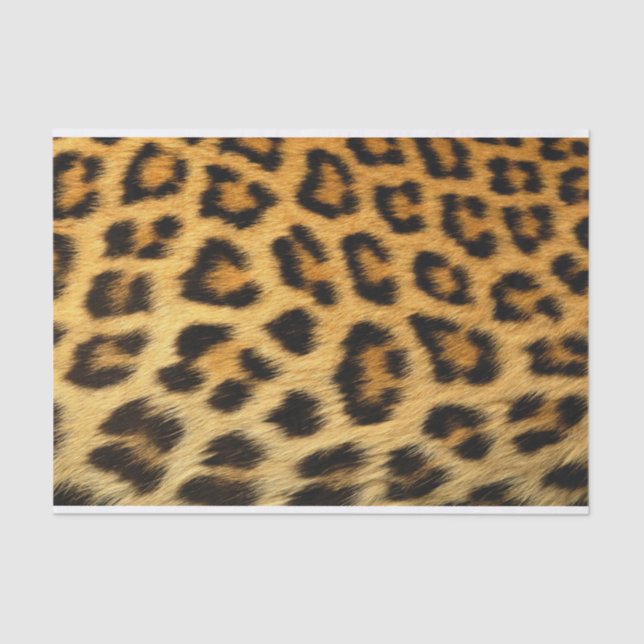 Leopard Animal Print Pattern Tissue Paper (Front)