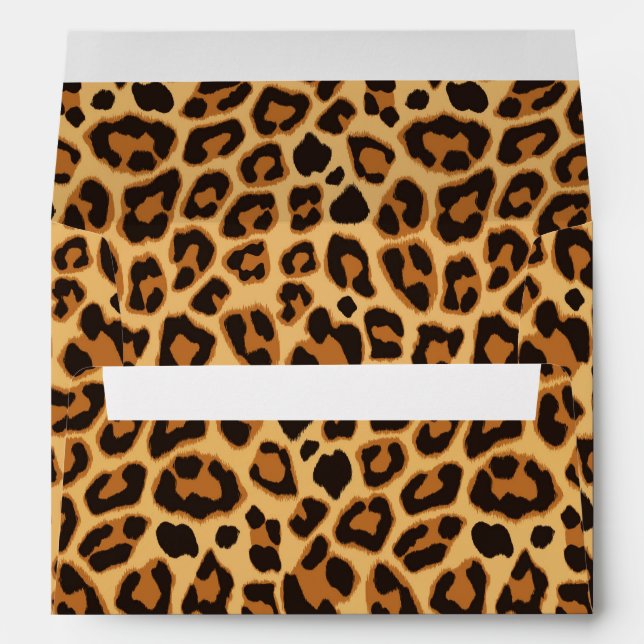 Leopard Animal Print Skin Pattern Envelope (Back (Bottom))