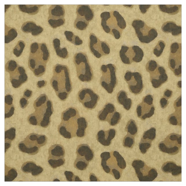 Leopard Animal Print Skin Pattern  Fabric (Swatch)