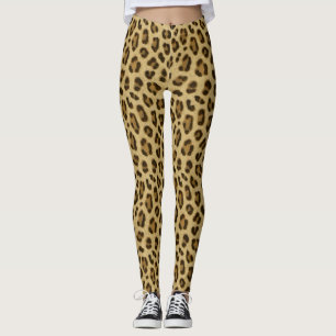 Leopard Animal Print Skin Pattern Leggings