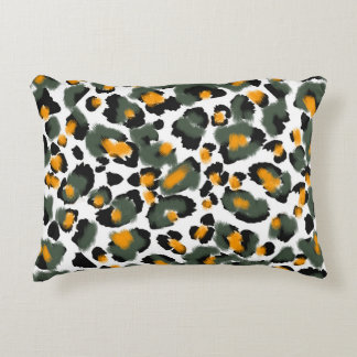 Leopard Animal Print Texture Background Accent Pillow
