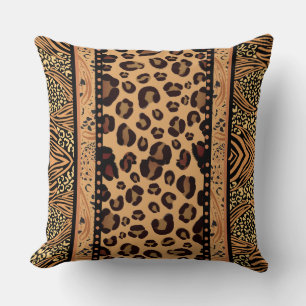 Leopard Animal Print Throw Pillow