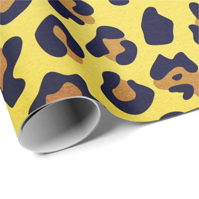 Leopard Animal Print Wrapping Paper (Roll Corner)