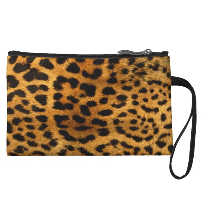 Leopard Animal Print Wristlet (Front)