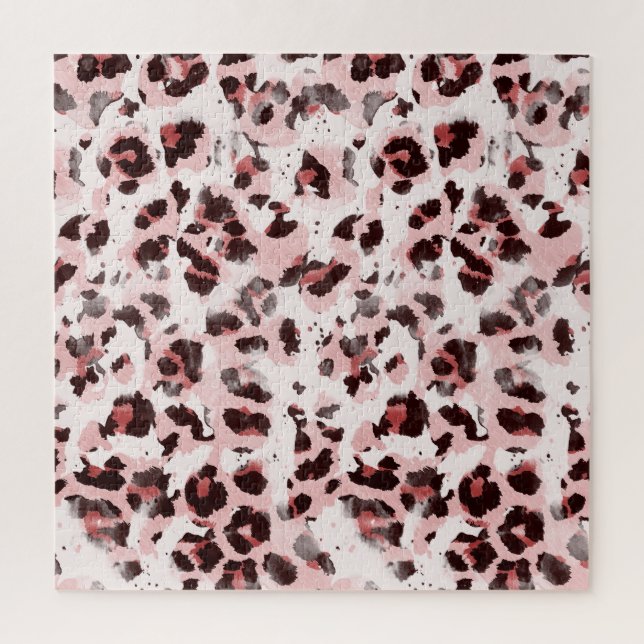 Leopard Animal Skin: Tie Dye Elegance. Jigsaw Puzzle (Vertical)