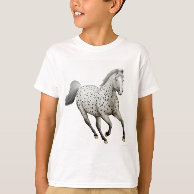 Leopard Appaloosa Horse Kids T-Shirt (Front)