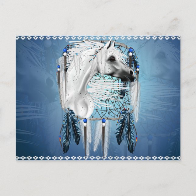 Leopard Appy Dream Catcher Postcard (Front)
