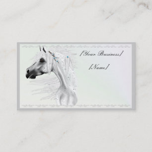 Léopard Appy et carte de visite de plumes blanche