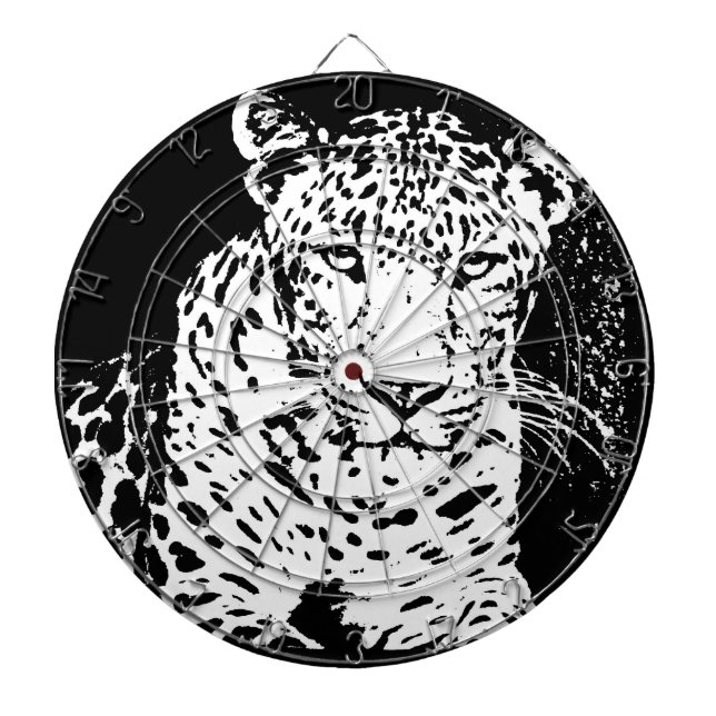 Leopard  Art 4 Dartboard (Front)