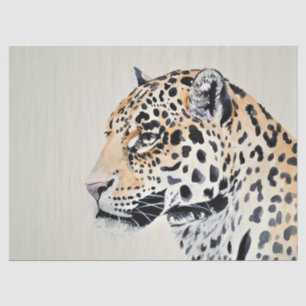 Leopard Art Watercolor Decoupage Tissue Paper