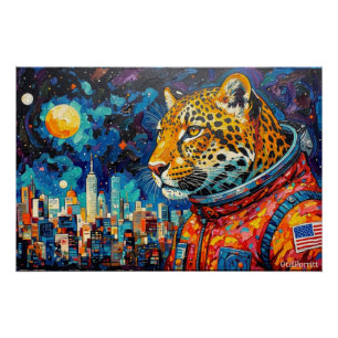 LEOPARD ASTRONAUT-COMING HOME 3 POSTER