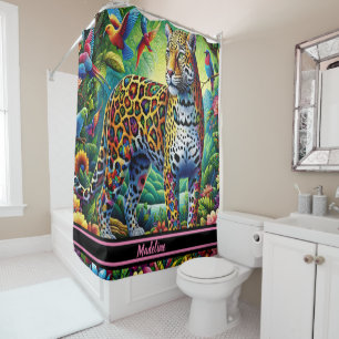 Leopard Aura: Tropical Birds Surrounding