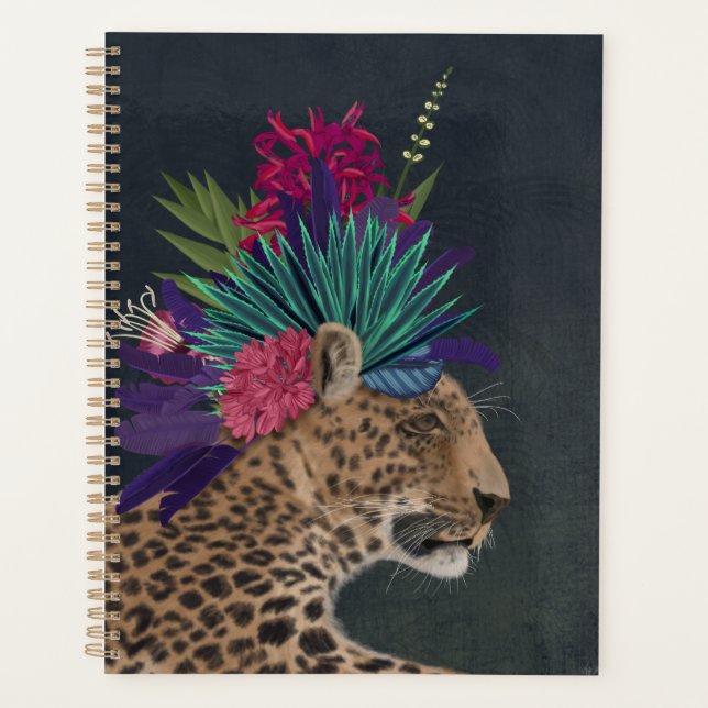 Leopard avec tête tropicale (Devant)