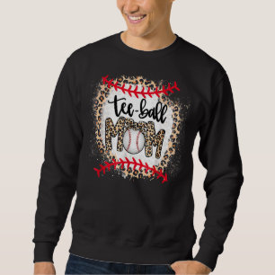 Leopard Ball Mom Mother's Day Teeball Mom Sweatshirt