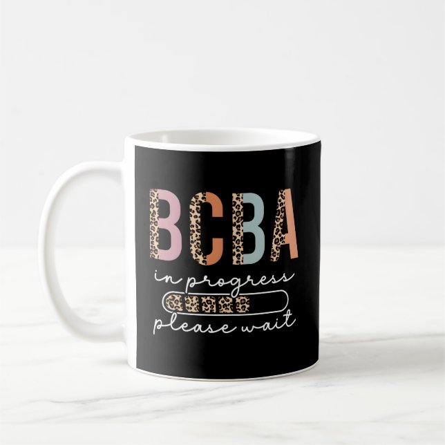 Leopard Behaviour Analyst Bcba In Progress In Trai Coffee Mug (Left)