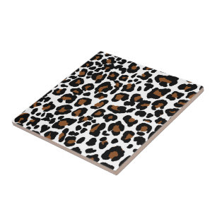 Leopard Big Cat Fur Pattern Print Tile