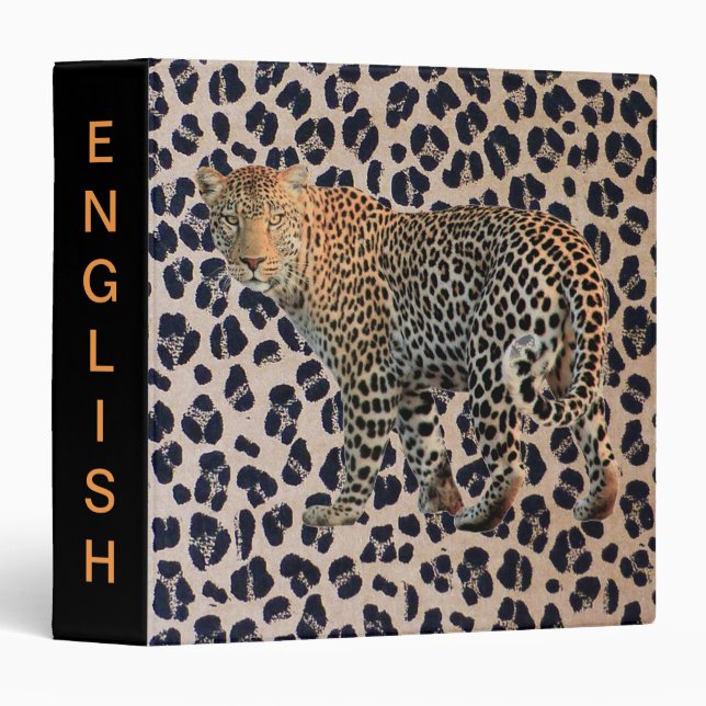 Leopard Binder (Front/Spine)