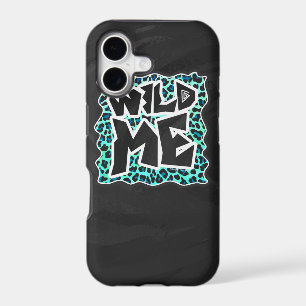 Leopard Black and Teal Print