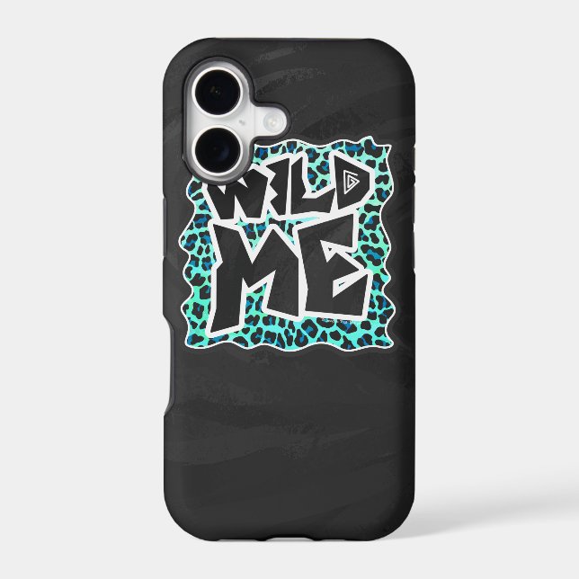 Leopard Black and Teal Print (Back)