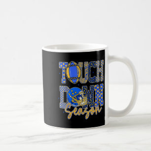 Leopard Blue Gold Chequered Football Touchdown Sea Coffee Mug