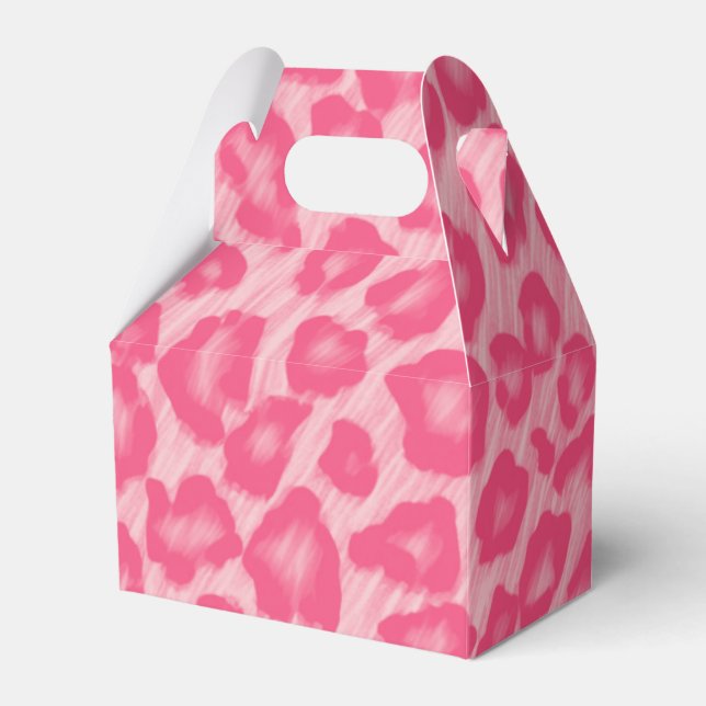 Leopard Blush  Favor Box (Front Side)