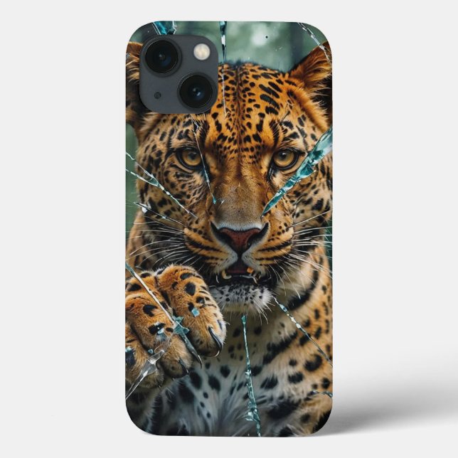 Leopard breaking through  Case-Mate iPhone case (Back)